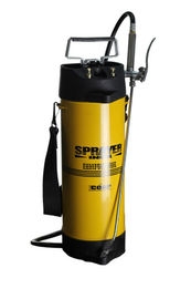 Yellow Paint Stainless Pump Sprayer Dengan Pressure Gauge Dan Tire Valve 10L
